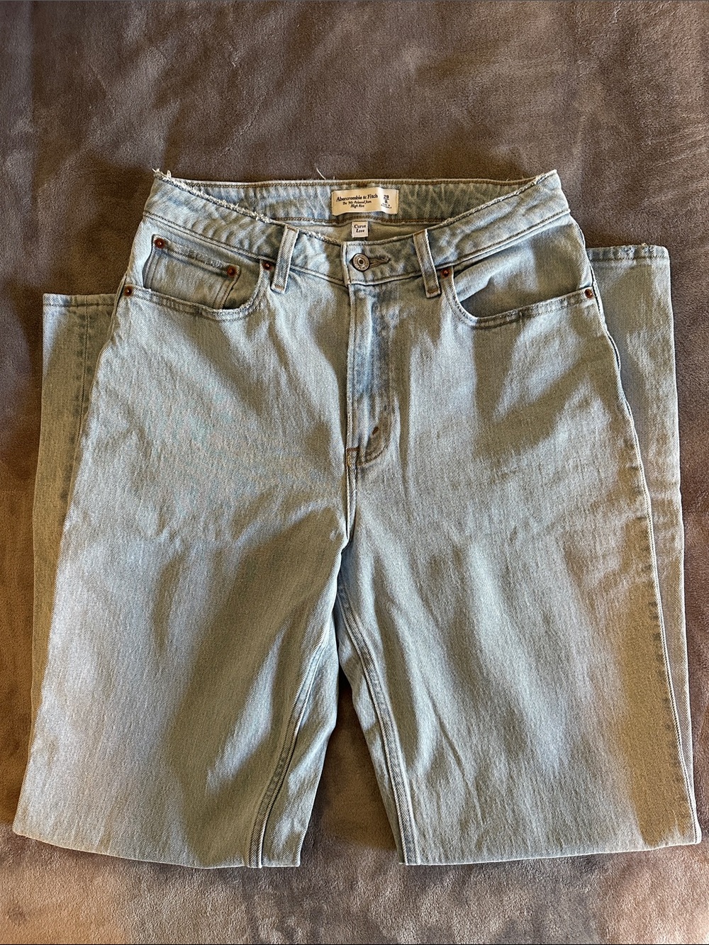 Abercrombie Curve Love High Rise 90s Relaxed Jeans 29/8 Long